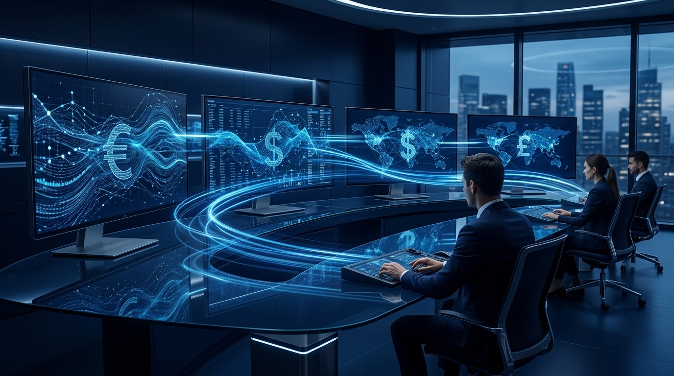 Global business payments operations with secure banking interface